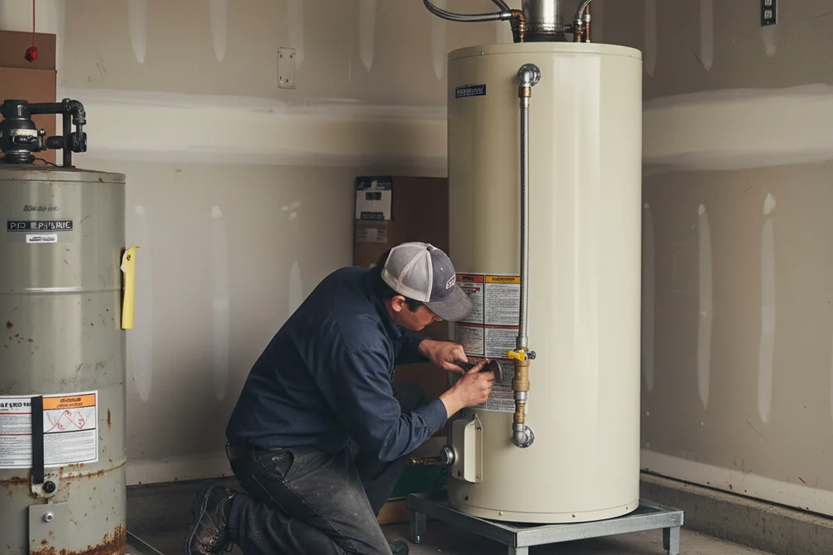 Water heater and shutoff valve replacement in Buffalo Grove